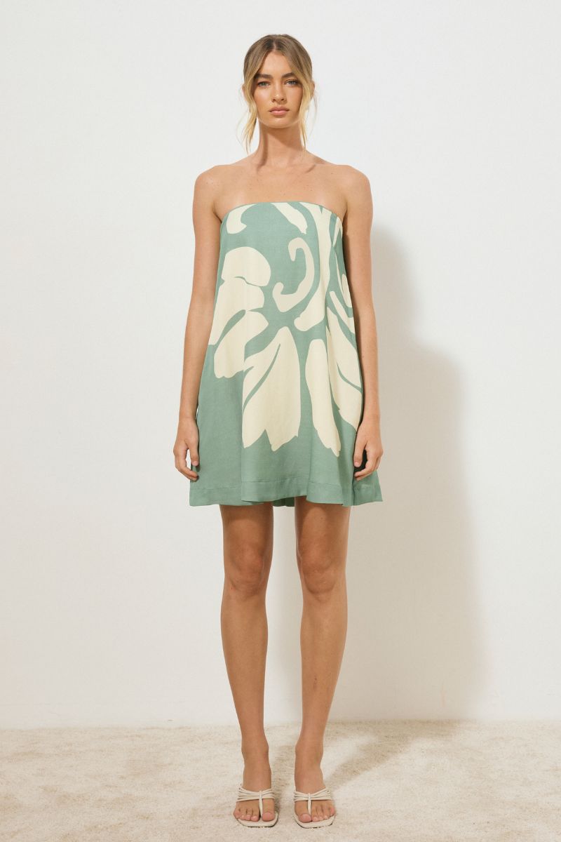 VESTIGE MINI DRESS JADE FLORAL