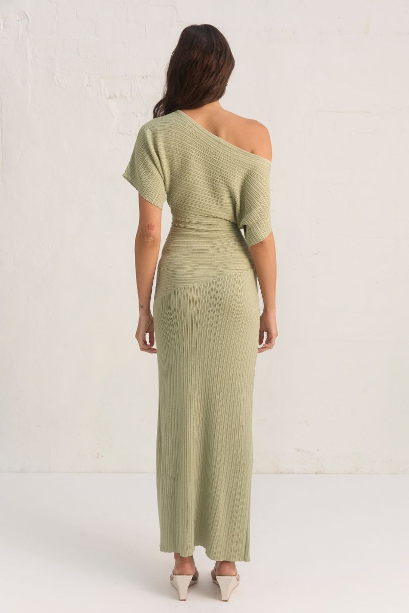 CELEST KNIT DRESS - SAGE