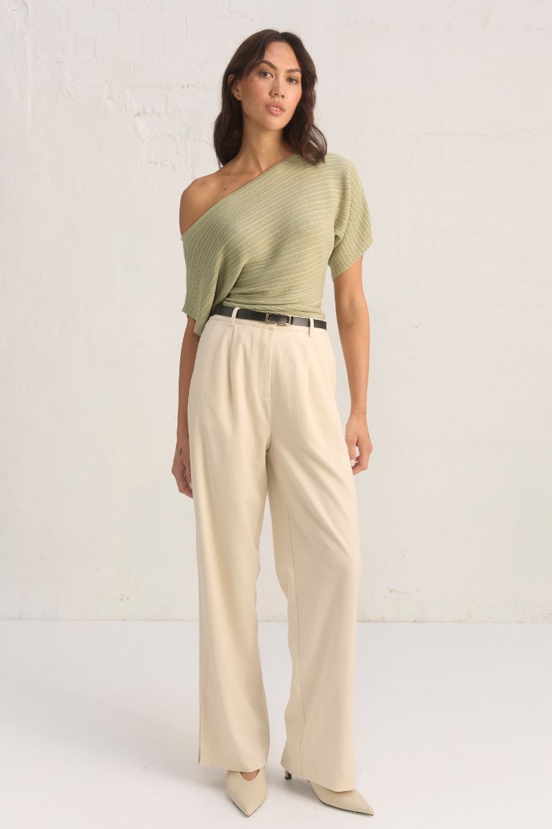 CELEST KNIT TOP - SAGE