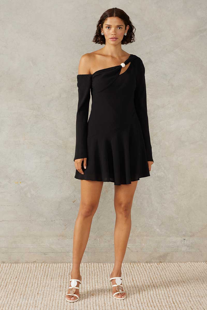 MON RENN MARSEILLE MINI DRESS - BLACK MN RENN MON RENN MARSEILLE MINI DRESS - BLACK MN RENN