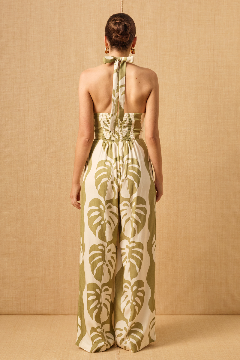 MIDSUMMER PALM JUMPSUIT