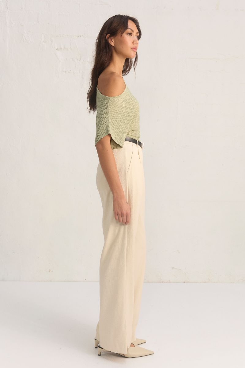 CELEST KNIT TOP - SAGE