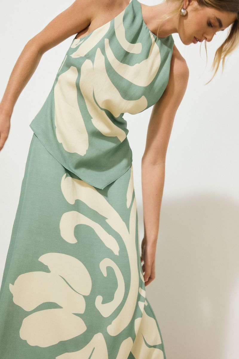 VESTIGE TOP JADE FLORAL