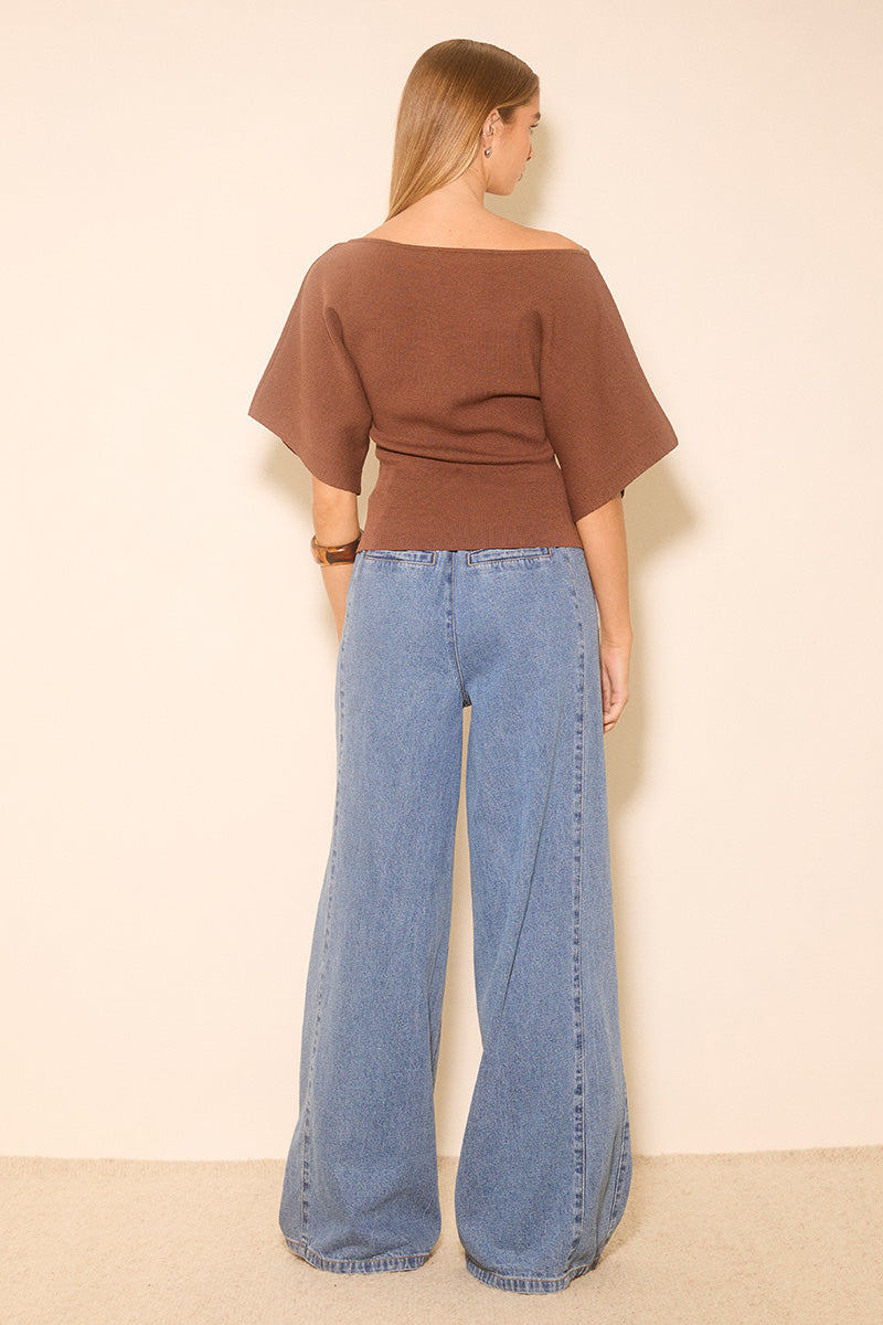 VENTURE KNIT TOP CACAO
