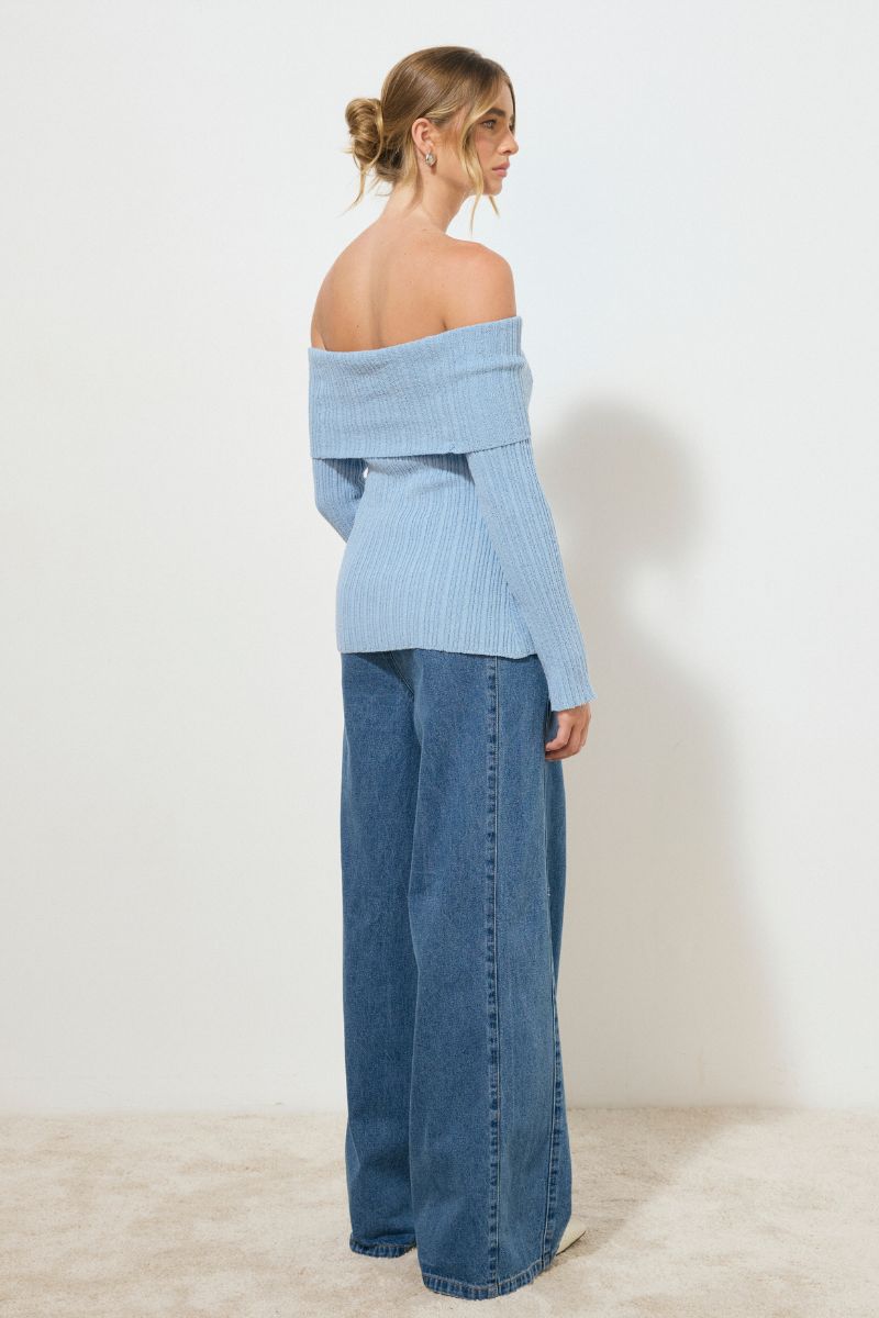 ETERNAL KNIT TOP BLUEBELL