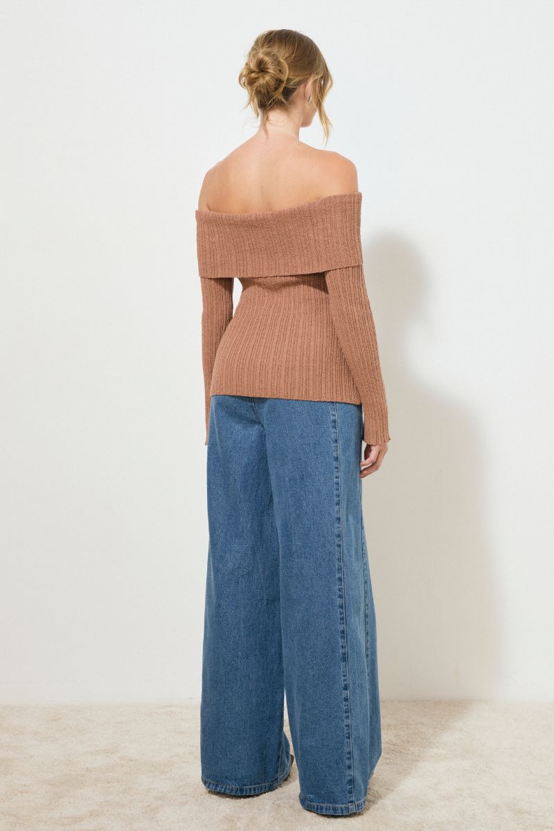 ETERNAL KNIT TOP HAZELNUT