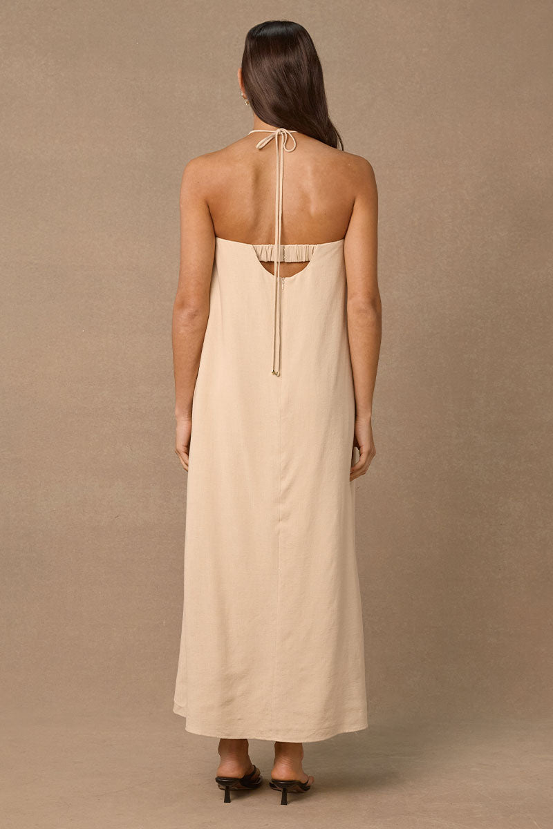 AELIA MIDI DRESS - SAND