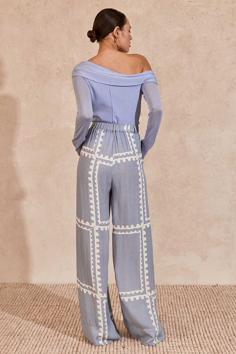 AZUL KNIT TOP - HERON BLUE