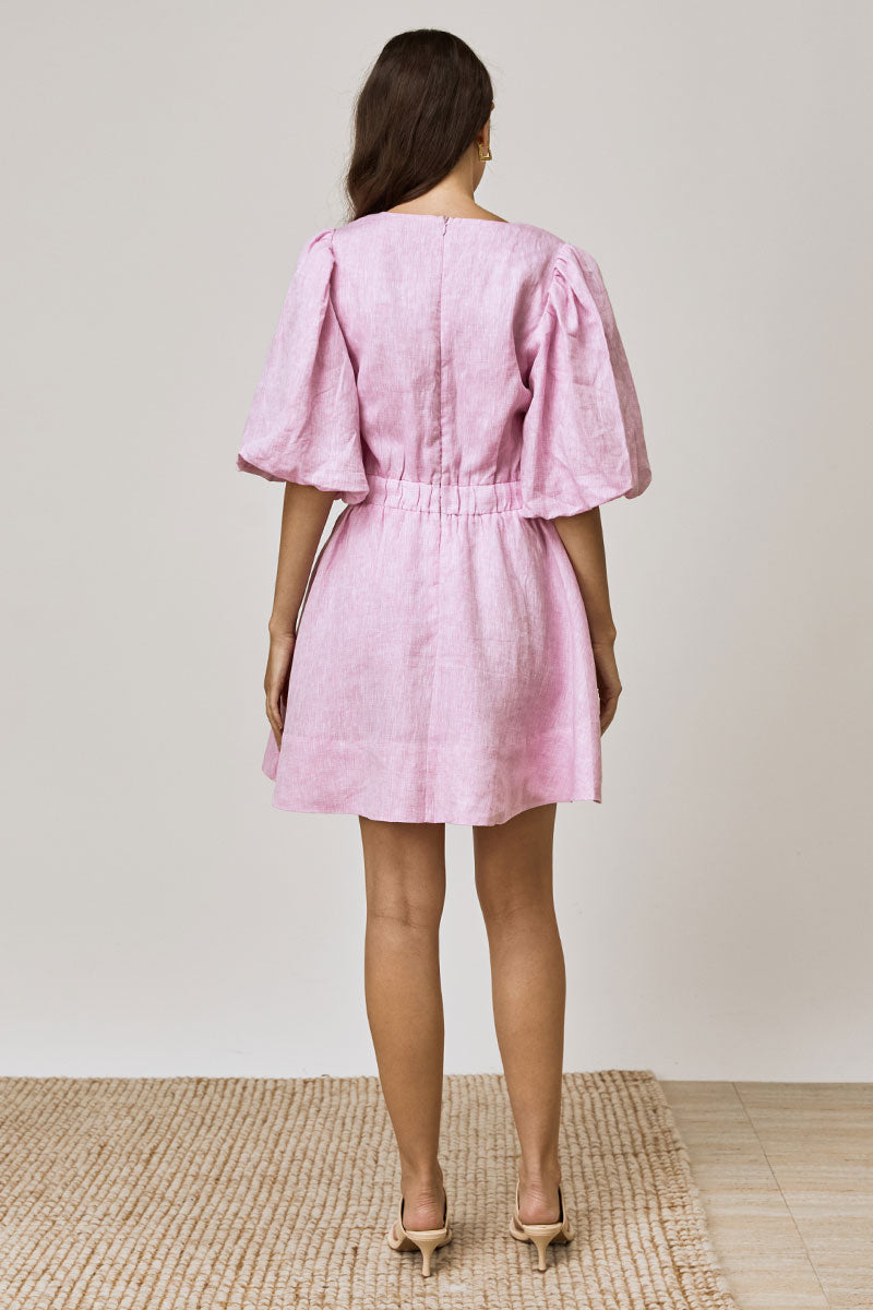 Mon Renn women's Clothing Sydney Bask Mini Dress Pink