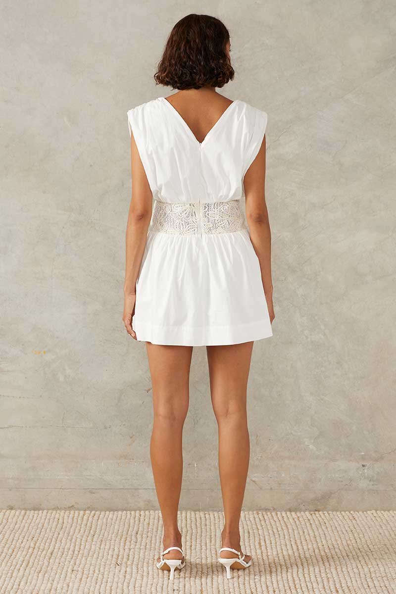 BREEZE MINI DRESS - WHITE