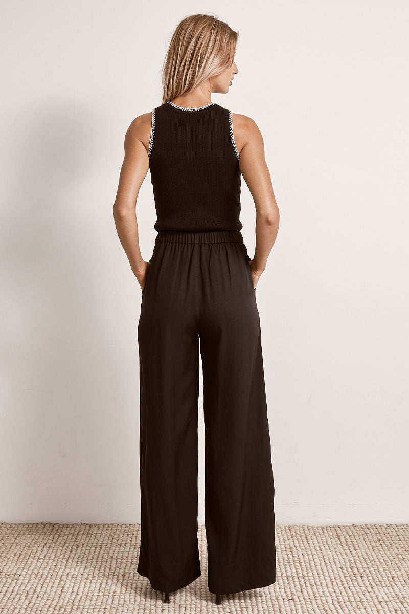 Sovere women's Clothing Sydney Connect Knit Singlet Black