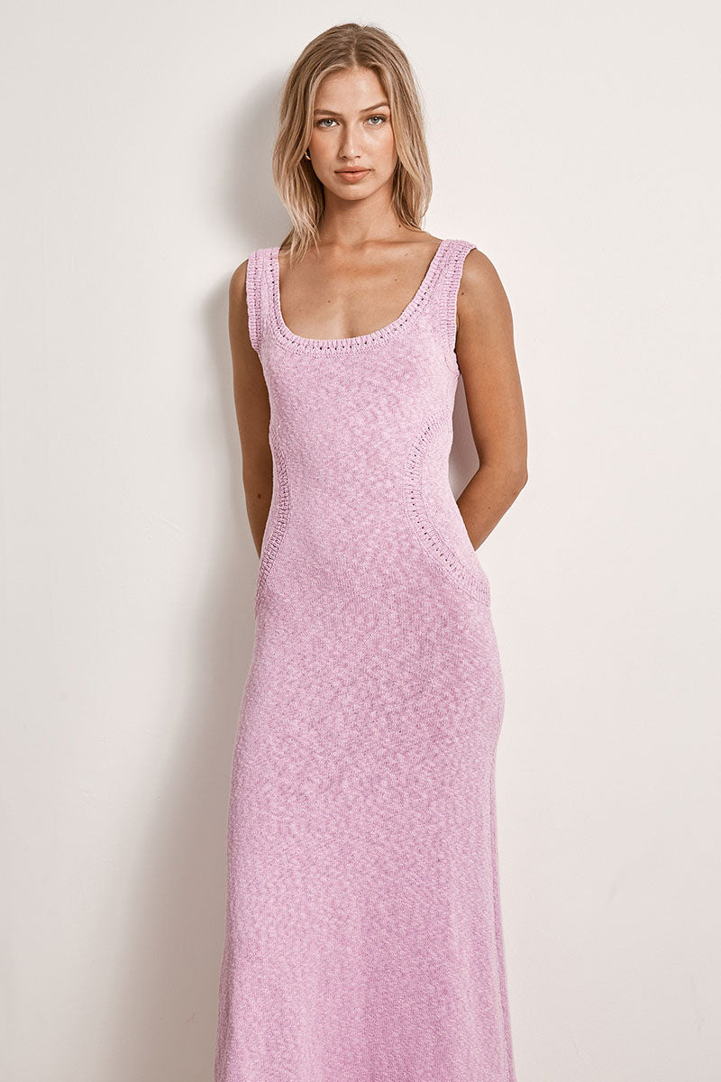 Mon Renn women's Clothing Sydney Dawn Knit Dress Pink