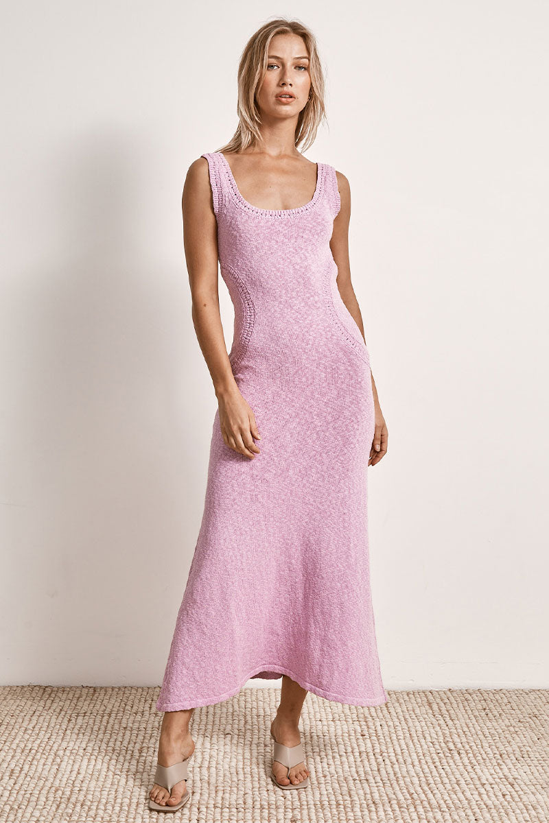 Mon Renn women's Clothing Sydney Dawn Knit Dress Pink