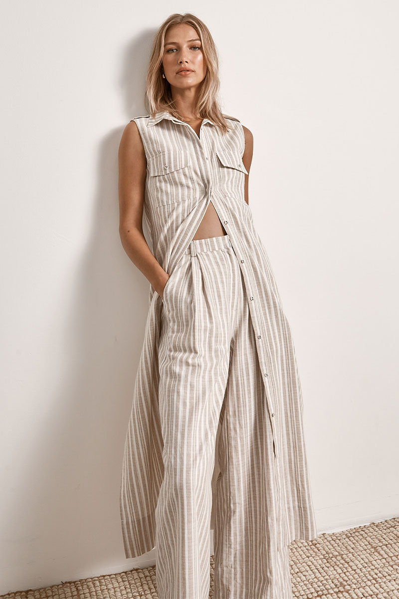 Mon Renn women's Clothing Sydney Illusion Midi Dress Cream