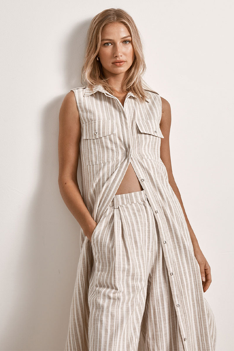 Mon Renn women's Clothing Sydney Illusion Midi Dress Cream