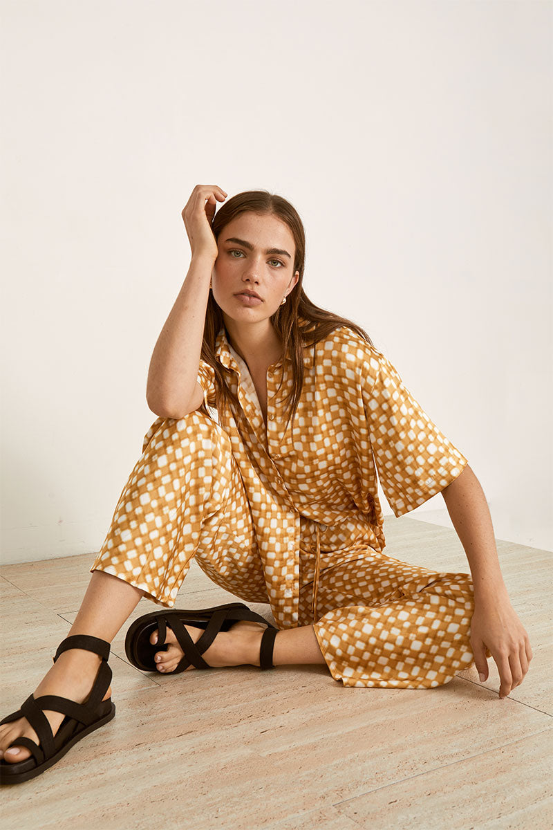 Mon Renn women's Clothing Sydney Lumen Pant Gold