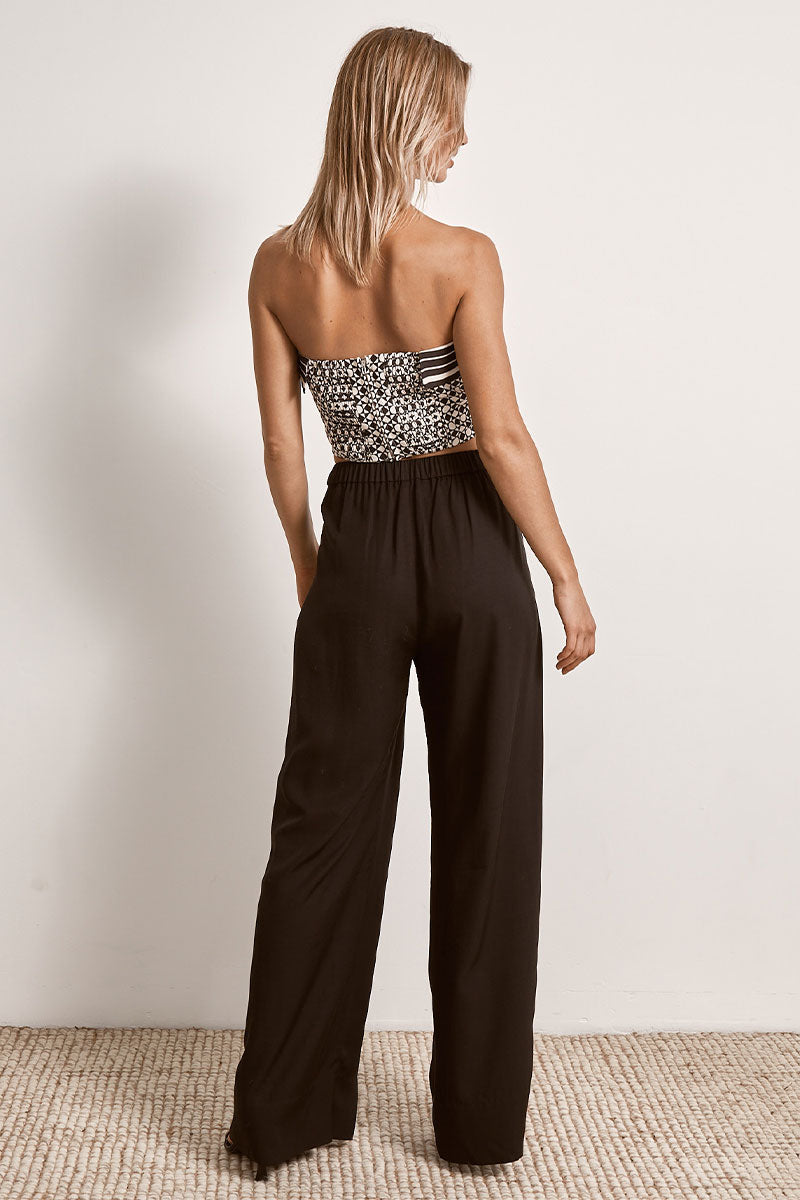 Mon Renn women's Clothing Sydney Lune Pant Black