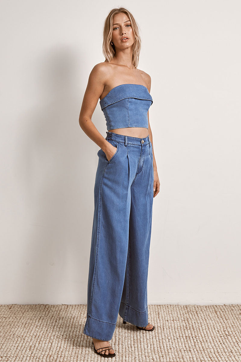 Mon Renn women's Clothing Sydney Odyssey Pant Denim