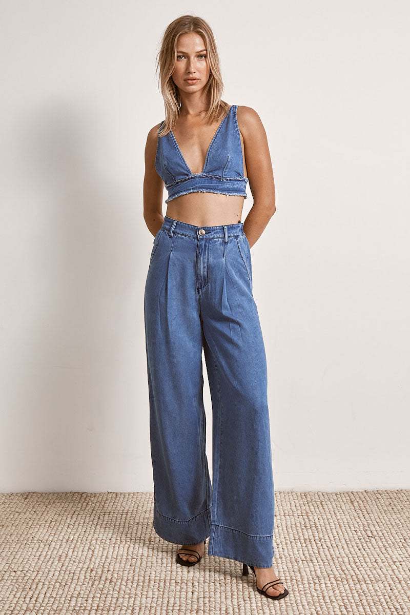 Mon Renn women's Clothing Sydney Odyssey Crop Denim