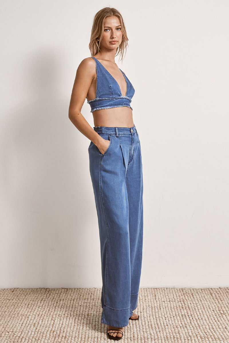 Mon Renn women's Clothing Sydney Odyssey Crop Denim