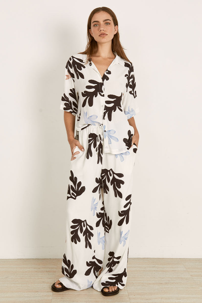 Mon Renn women's Clothing Sydney Scylla Shirt White