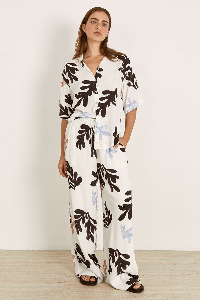 Mon Renn women's Clothing Sydney Scylla Shirt White