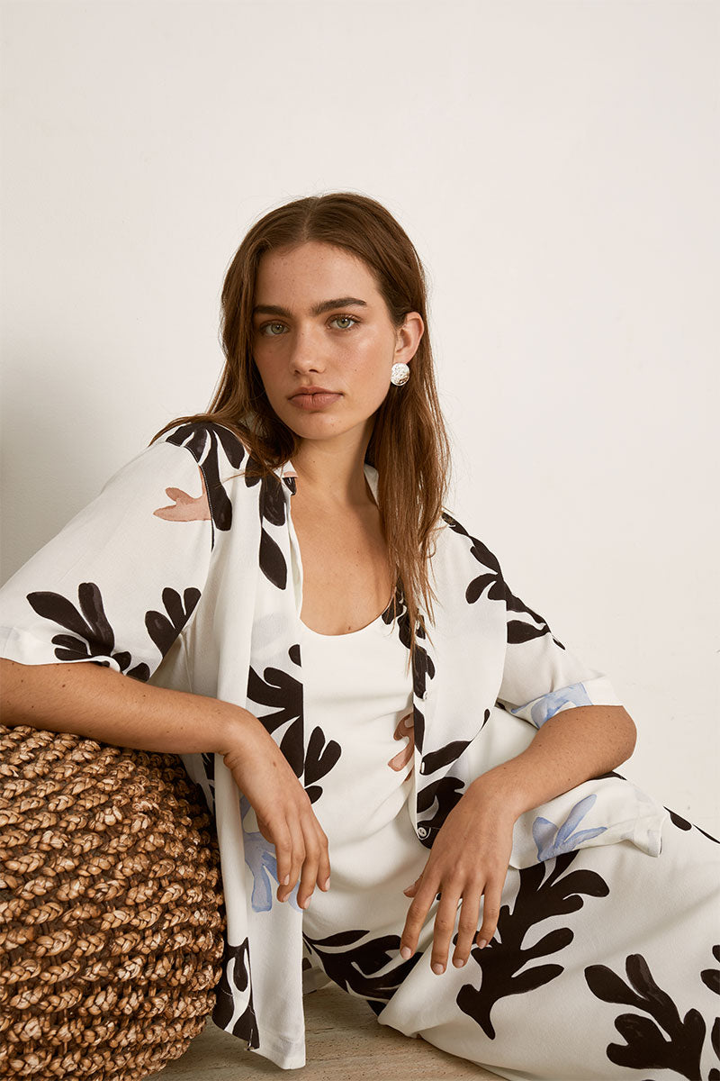 Mon Renn women's Clothing Sydney Scylla Shirt White