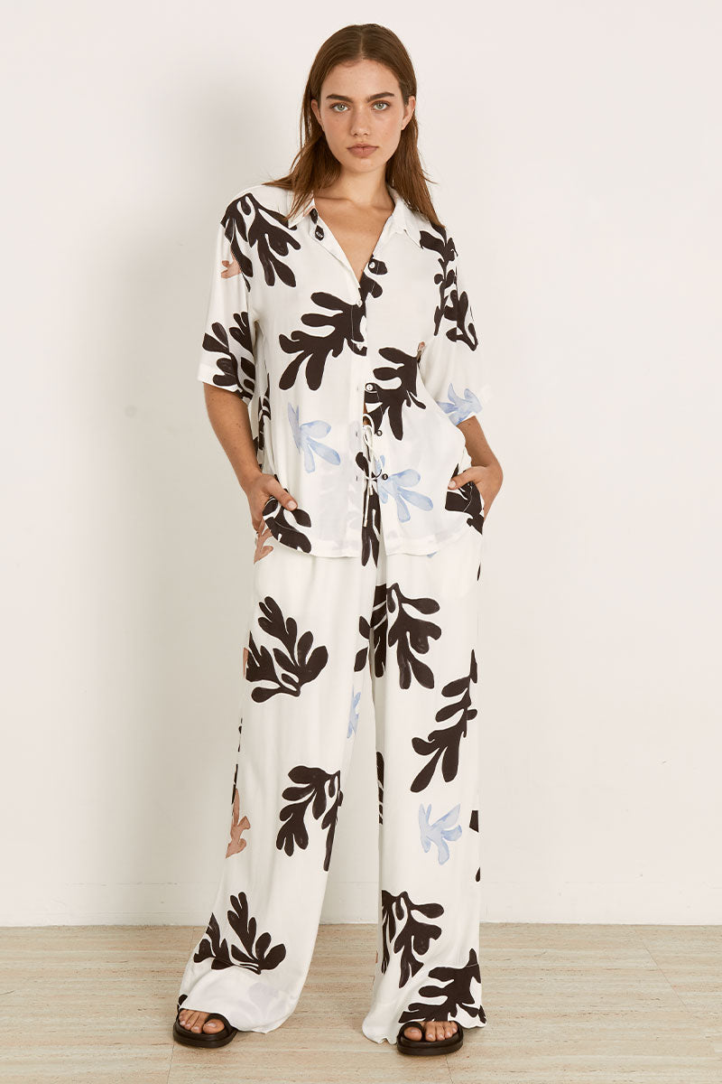 Mon Renn women's Clothing Sydney Scylla Shirt White