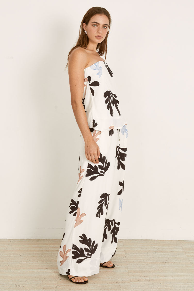 Mon Renn women's Clothing Sydney Scylla Strapless Top White