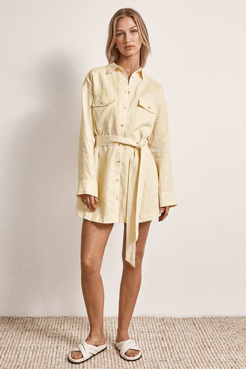Mon Renn women's Clothing Sydney Solar Long Sleeve Mini Dress
