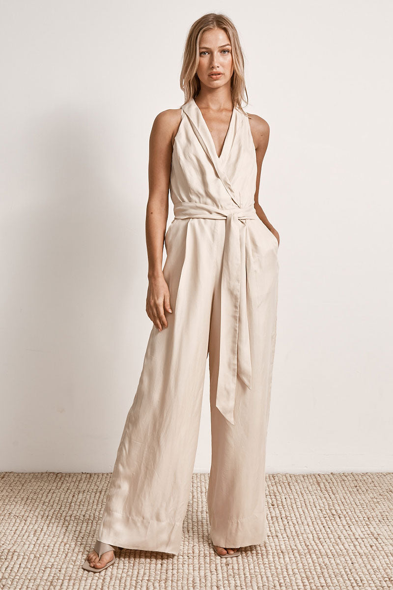 Mon Renn women's Clothing Sydney Sorrento Jumpsuit White