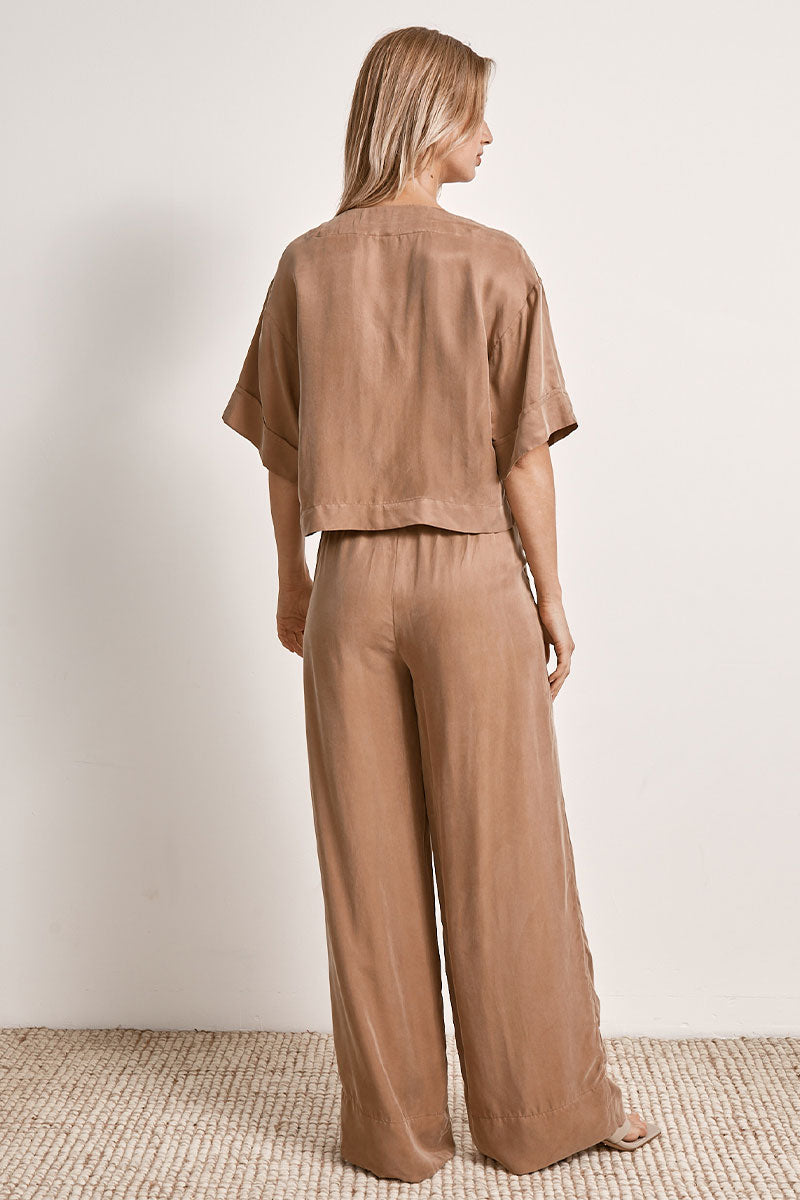 Mon Renn women's Clothing Sydney Sorrento Top Brown