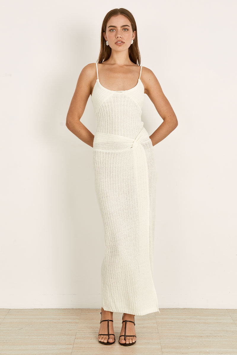 Mon Renn women's Clothing Sydney Wanderer Knit Skirt Cream