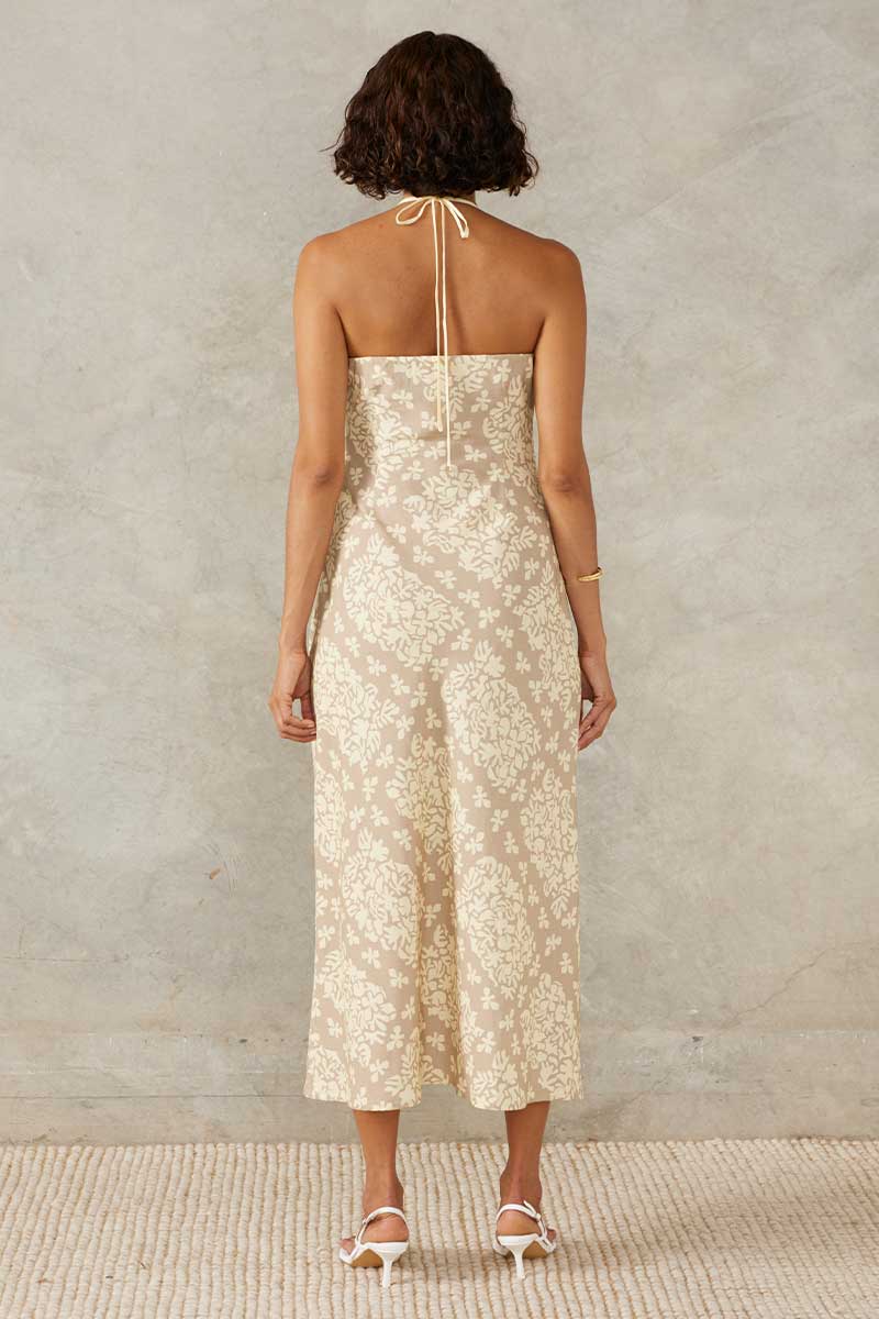 VACANZA FLORAL MIDI DRESS - VACANZA FLORAL PRINT