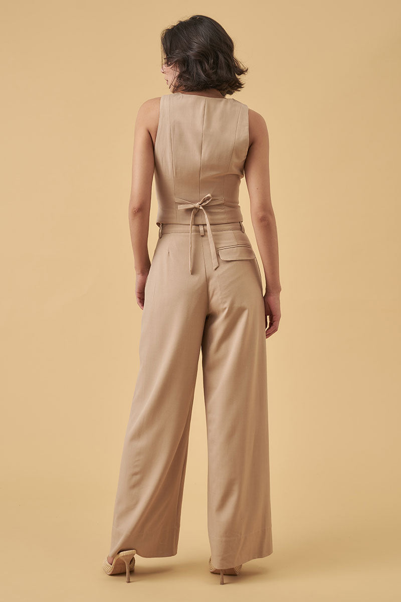Mon Renn women's Clothing Sydney Defend Pant Beige