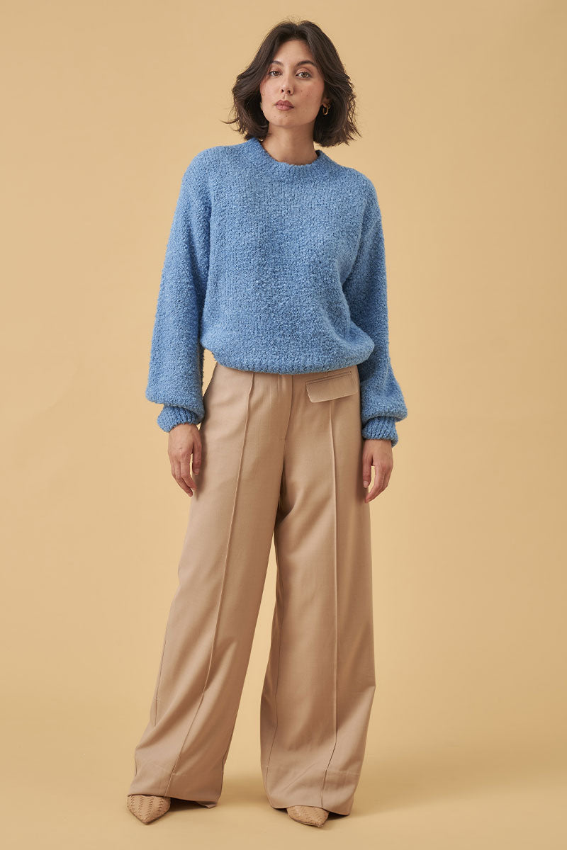 Mon Renn women's Clothing Sydney enlighten Knit Jumper blue