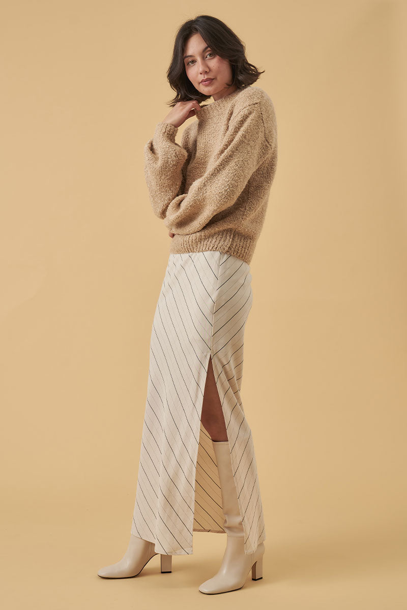 Mon Renn women's Clothing Sydney enlighten knit jumper cream