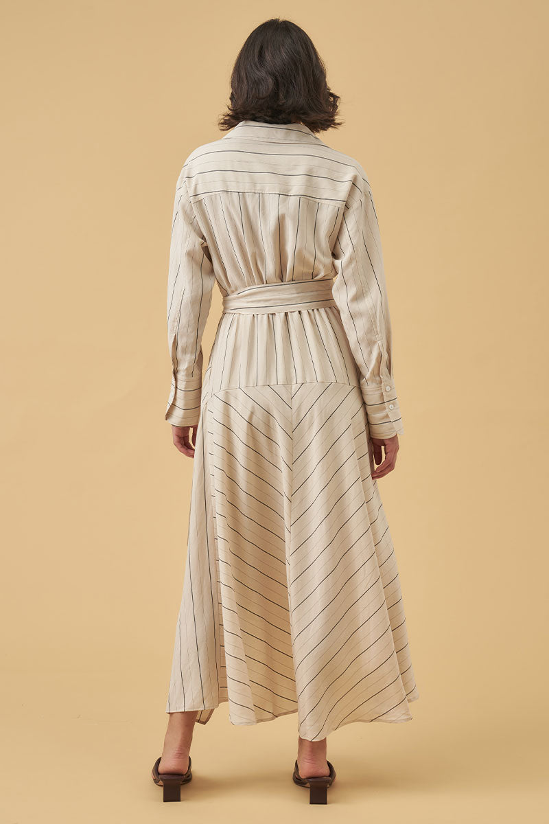 Mon Renn women's Clothing Sydney valley midi dress cream