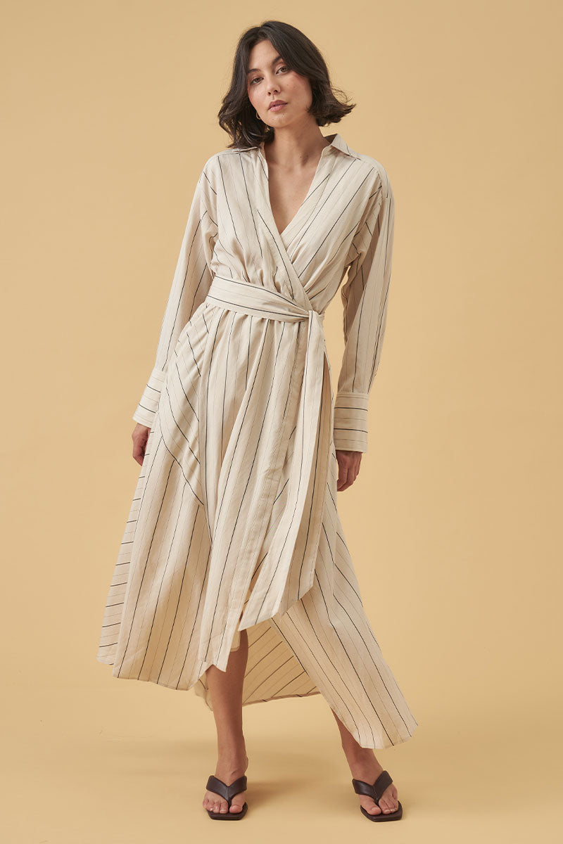 Mon Renn women's Clothing Sydney valley midi dress cream
