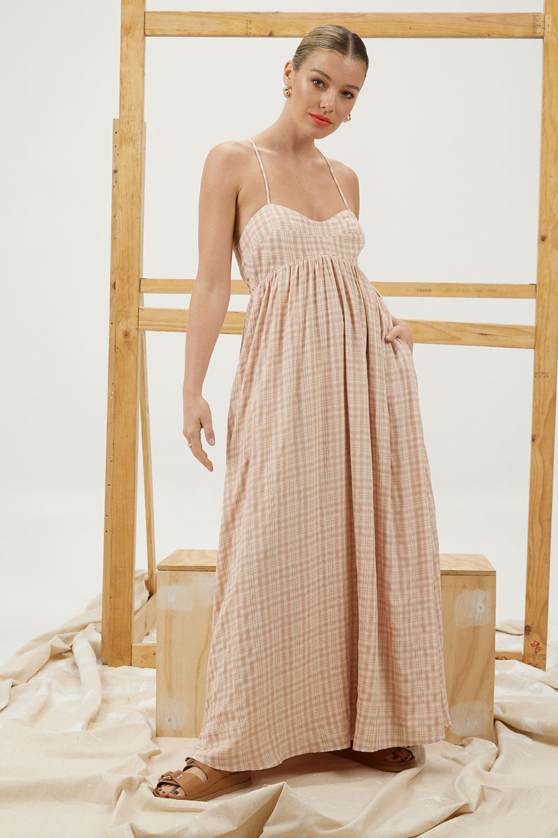 MON RENN LOLA MIDI DRESS