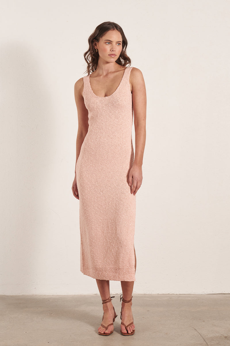 Mon Renn women's Clothing Sydney Cove knit Dress Pink