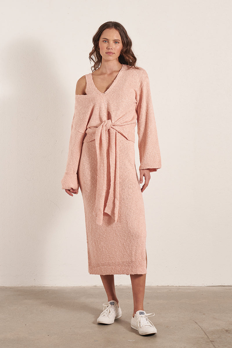 Mon Renn women's Clothing Sydney Cove Knit Jumper Pink
