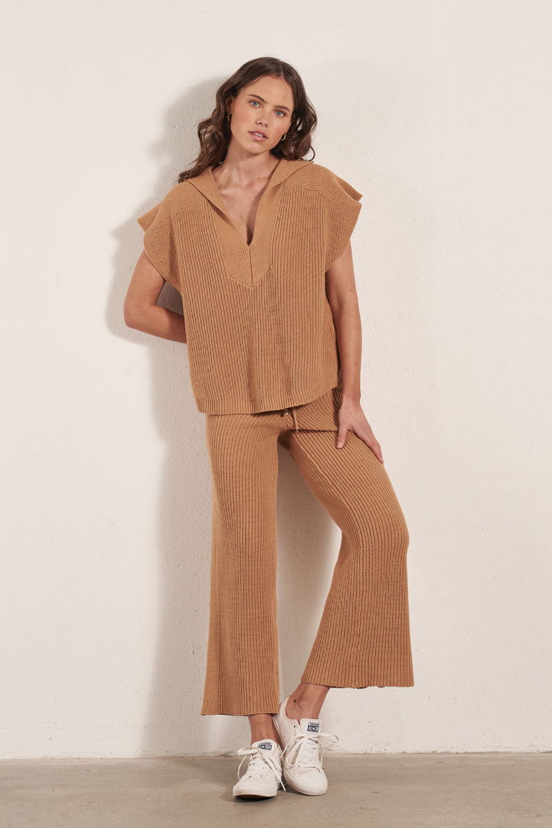 Mon Renn women's Clothing Sydney Lennon Knit Top Brown
