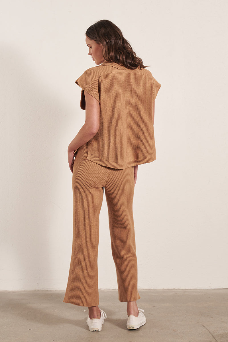 Mon Renn women's Clothing Sydney Lennon Knit Top Brown
