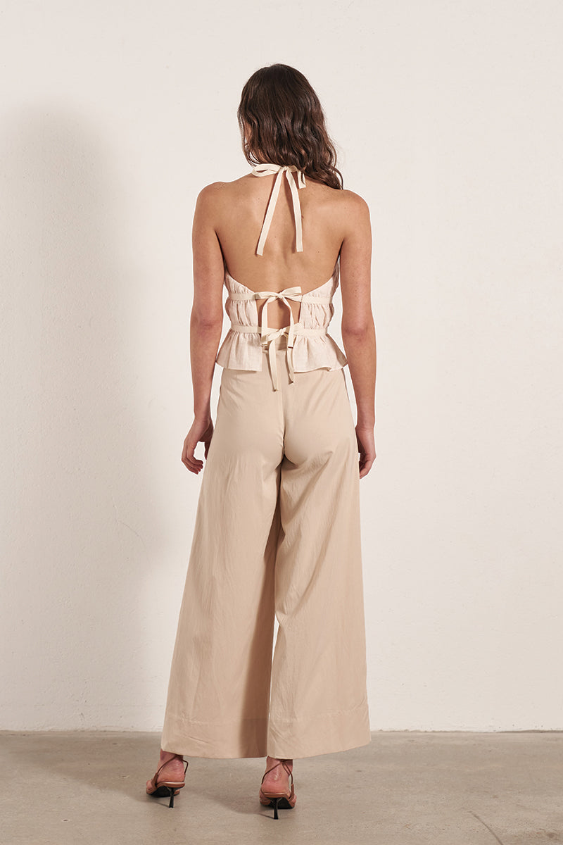 Mon Renn women's Clothing Sydney Riviera Pant Beige