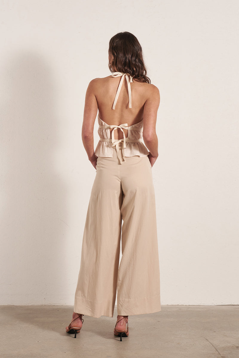 Mon Renn women's Clothing Sydney Riviera Pant Beige