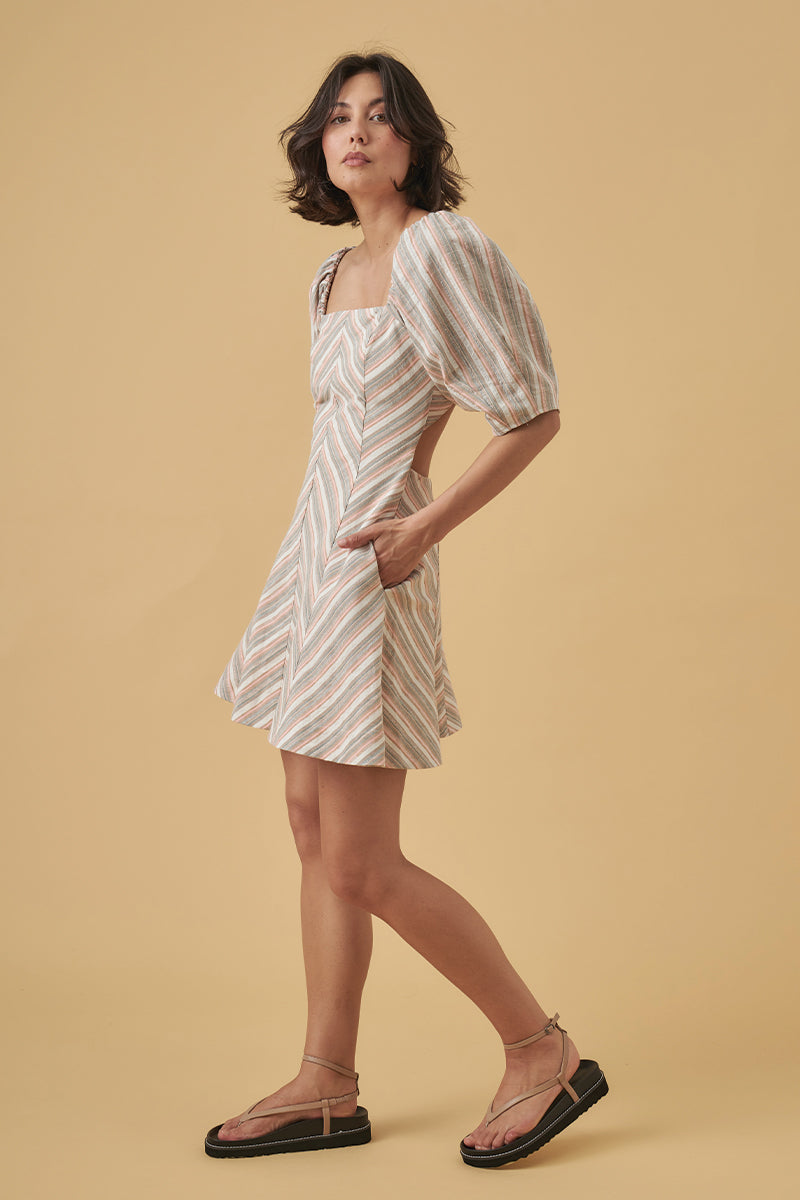 Mon Renn women's Clothing Sydney Euphoria mini Dress Stripe