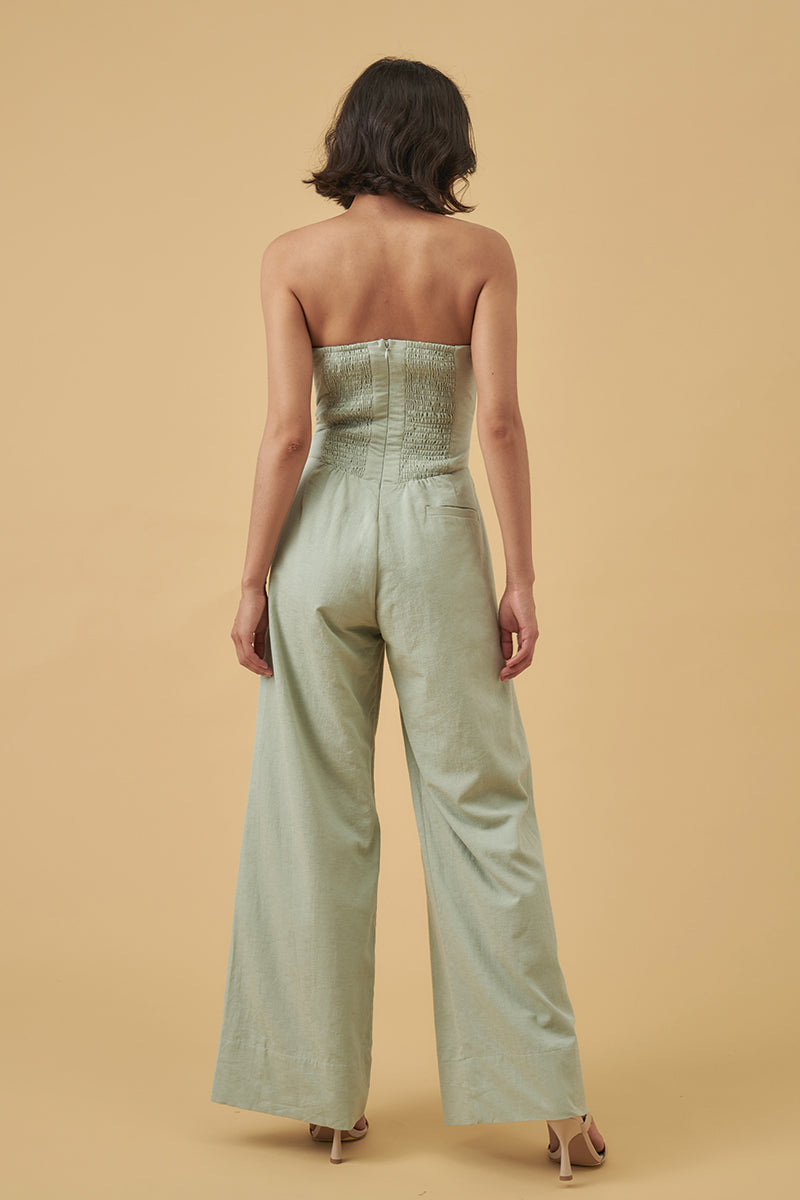 Mon Renn women's Clothing Sydney Evoke Jumpsuit sage