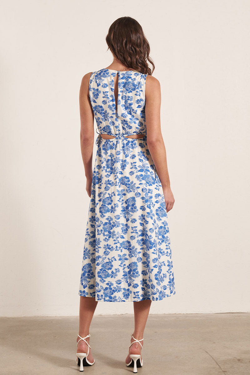 SANCTUARY PRINT MIDI DRESS - SANCTUARY FLORAL