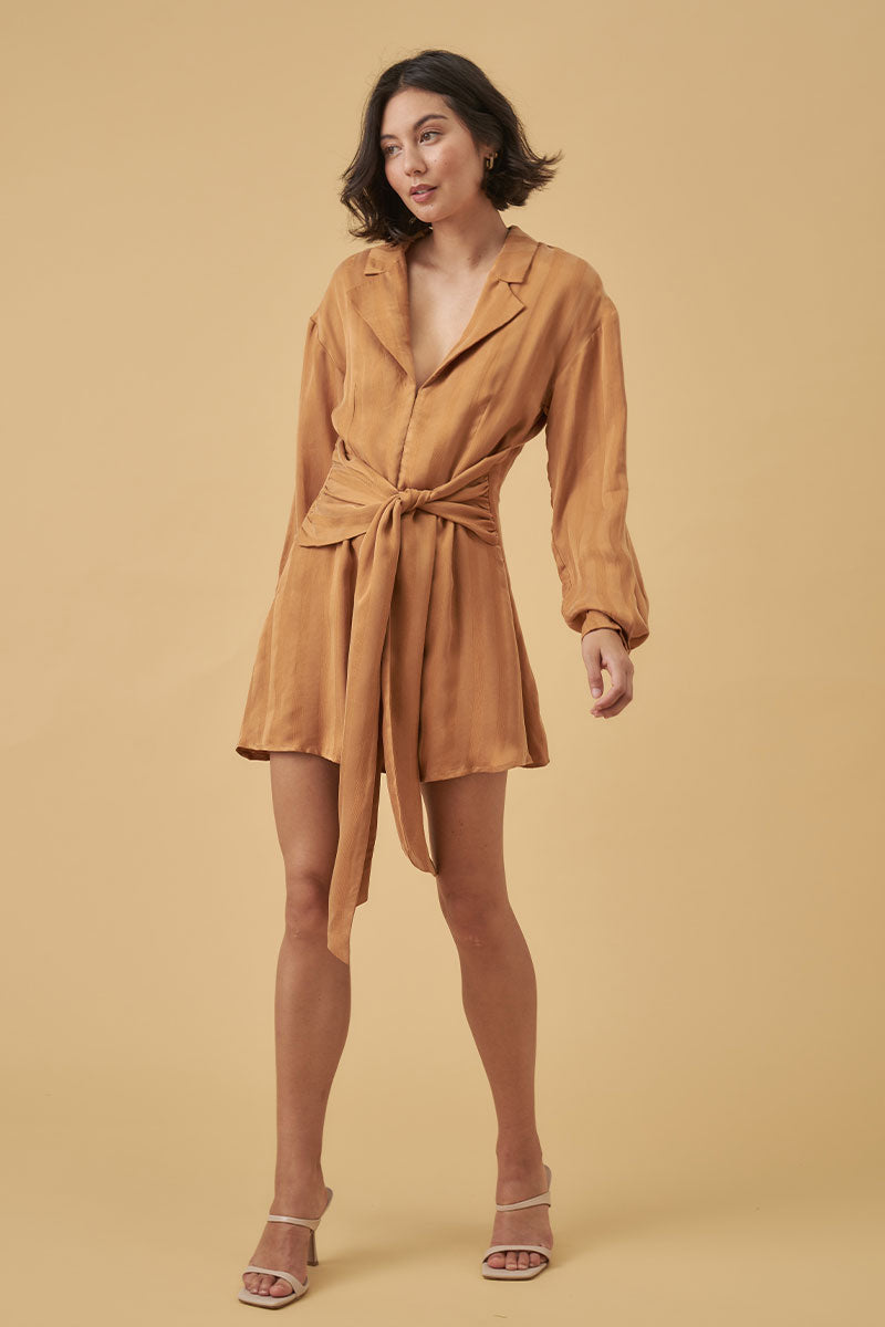 Mon Renn women's Clothing Sydney Eternal Mini Dress Gold